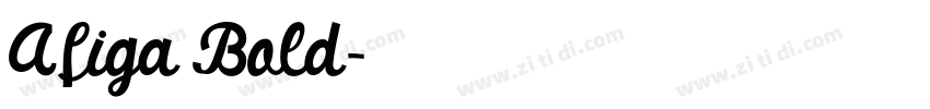 Afiga Bold字体转换